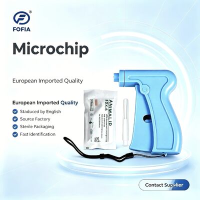 Fofia RFID 134.2kHz ICAR Chứng nhận loại phân chia ID động vật Microchip 2.12 * 12mm Mô hình ZS005 Vật liệu chống nước Mới 1,5 năm