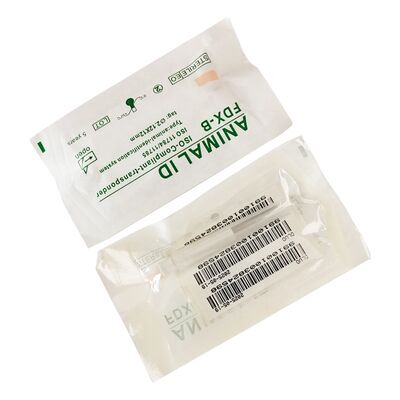 Fofia RFID 134.2kHz ICAR Chứng nhận loại phân chia ID động vật Microchip 2.12 * 12mm Mô hình ZS005 Vật liệu chống nước Mới 1,5 năm