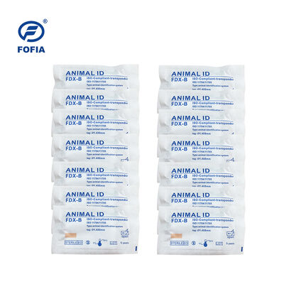 ICAR Chứng nhận Fofia 2026 Bán chạy mới RFID 134.2kHz Chó Động vật Chip ID Loại tách Nhựa ZS008 Chống nước cho Thú cưng