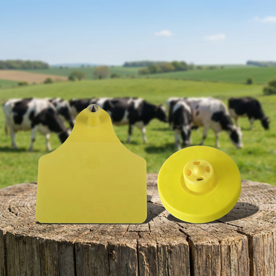 Thẻ truy cập RFID TPU được chứng nhận ICAR ĐẦY ĐỦ - Thẻ tai động vật ISO11784/5 tròn 30mm dành cho hệ thống ra vào an toàn