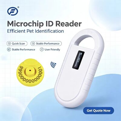 Fofia Máy cầm tay Vật liệu nhựa động vật Microchip RFID Card Reader PT160 134.2kHz OLED Screen USB Lithium Battery CE Chứng nhận ISO 5-10cm