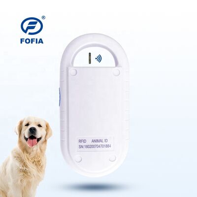 Fofia Máy cầm tay Vật liệu nhựa động vật Microchip RFID Card Reader PT160 134.2kHz OLED Screen USB Lithium Battery CE Chứng nhận ISO 5-10cm