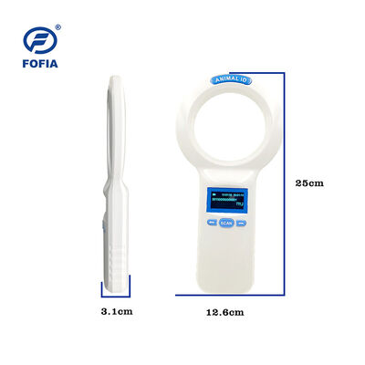 Fofia Máy cầm tay Vật liệu nhựa động vật Microchip RFID Card Reader PT160 134.2kHz OLED Screen USB Lithium Battery CE Chứng nhận ISO 5-10cm