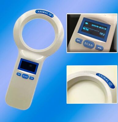 Máy đọc RFID cầm tay FOFIA PT200 chống nước màu trắng, màn hình OLED 128x64, tần số 134.2kHz, đọc tầm xa