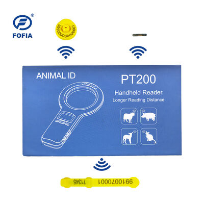 Fofia Máy cầm tay Vật liệu nhựa động vật Microchip RFID Card Reader PT160 134.2kHz OLED Screen USB Lithium Battery CE Chứng nhận ISO 5-10cm