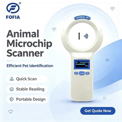 Đầu đọc thẻ RFID FOFIA PT200 chống nước Màn hình OLED 128x64 Đọc tầm xa (10-20m) Giao thức ISO11784/5 Tần số 860-960mhz