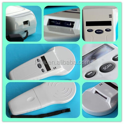 Người đọc cầm tay RFID màu trắng bền FOFIA với màn hình OLED 128x32 và giao thức ISO11784/5 cho khoảng cách đọc 10-20 cm