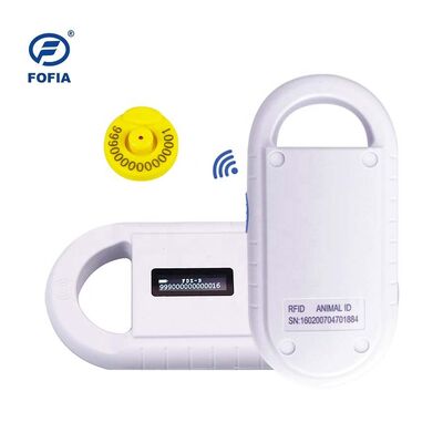 Fofia PT160 Máy Đọc Chip RFID Thẻ Động Vật Bằng Nhựa Cầm Tay 134.2kHz Màn Hình OLED Pin Lithium USB Chứng nhận CE ISO