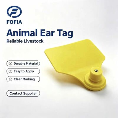 ICAR Fofia T904+T901 Tai cừu mới Chất lượng cao RFID TPU 72*57mm Mã Laser Bảo hành 3 năm Sử dụng cho trang trại cho gia súc
