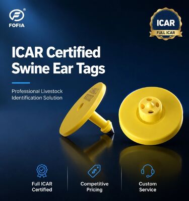 Nông trại sữa đã được phê duyệt Nhãn tai điện tử Nhãn tai thị giác Kháng nhiệt độ Vật liệu TPU Tất cả khí hậu Nông nghiệp sữa có thể truy xuất được