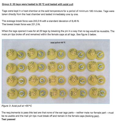 New Full ICAR LF Waterproof RFID TPU Yellow Animal Ear Tags 14.5mm ET908+T901 Chips 5 năm bảo hành Fofia Sản phẩm sử dụng gia súc