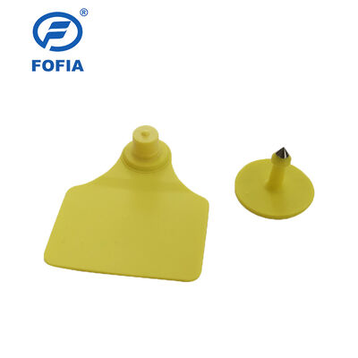 Thẻ tai động vật chống nước ICAR Fofia T904+T901 Chất lượng cao RFID TPU 72*57mm Mã hóa Laser Bảo hành 3 năm cho trang trại