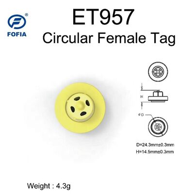 Thẻ tai điện tử ET957 134.2kHz chip TPU chất lượng cao OEM mới cho lợn, gia súc, cừu - Tầm đọc 10cm -20~80C ICar