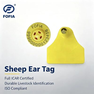 Fofia ET957 + T967 Chăn cừu dê kết hợp sử dụng trang trại điện tử theo dõi thẻ tai mới chất lượng cao RFID TPU mã hóa laser 3 năm