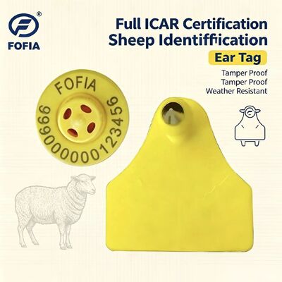 Fofia ET957+T967 Tag Điện Tử Kết Hợp Cừu Dê Theo Dõi Động Vật Mới Chất Lượng Cao RFID TPU Mã Laser Bảo Hành 3 Năm