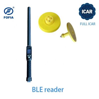 Thẻ tai động vật chống nước ICAR ET908+T901 RFID LF TPU màu vàng 14.5mm cho bò, trâu, bảo hành 5 năm