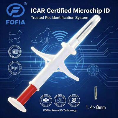 FOFIA Chip Microchip Động vật RFID 134.2kHz FDX/EM4305 Chống nước IP67 cho Gia súc/Lợn/Cừu/Thú cưng PP