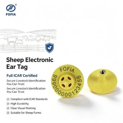 Thẻ tai chip TPU OEM ET957 mới chất lượng cao 134.2kHz cho lợn, cừu, bò - Phạm vi đọc 10cm -20~80C ICar