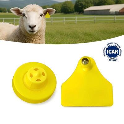 Thẻ Tai Điện Tử Theo Dõi Gia Súc/Cừu Chống Thấm Nước Bền Bỉ, Chất Lượng Cao RFID TPU Mã Laser Bảo Hành 3 Năm Fofia