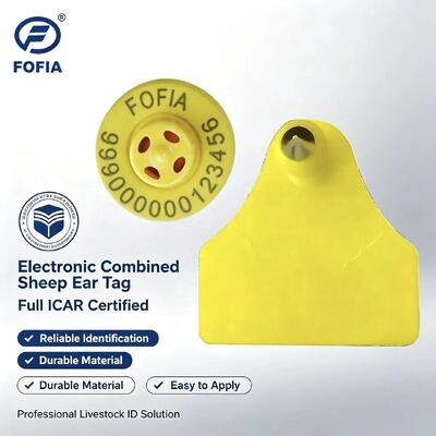 Fofia Full ICAR kết hợp Cừu dê Nhãn tai theo dõi điện tử mới chất lượng cao RFID TPU Mã laser nhựa 3 năm