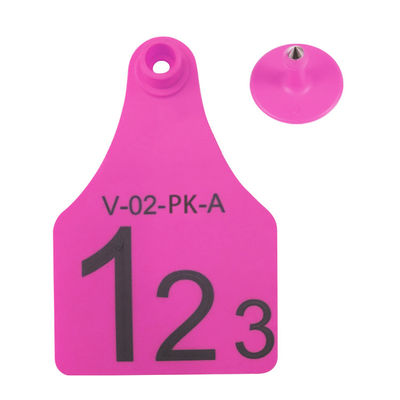 RFID Visual Tag Mini / Trung bình / Kích thước lớn Sự lựa chọn tốt nhất cho Quản lý động vật Hỗ trợ in laser 134.2 Khz Màu vàng