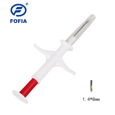 Chip vi mạch động vật Chip vi mạch Rfid 1.4 * 8mm Chip theo dõi nhận dạng vật nuôi cho chó