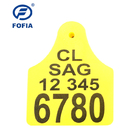 Thẻ tai gia súc bằng nhựa dẻo 125KHZ ISO11784 / 85 để quản lý nhận dạng gia súc