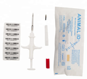 Máy cấy ghép microchip khử trùng phổ biến với số 15 chữ số để nhận dạng động vật