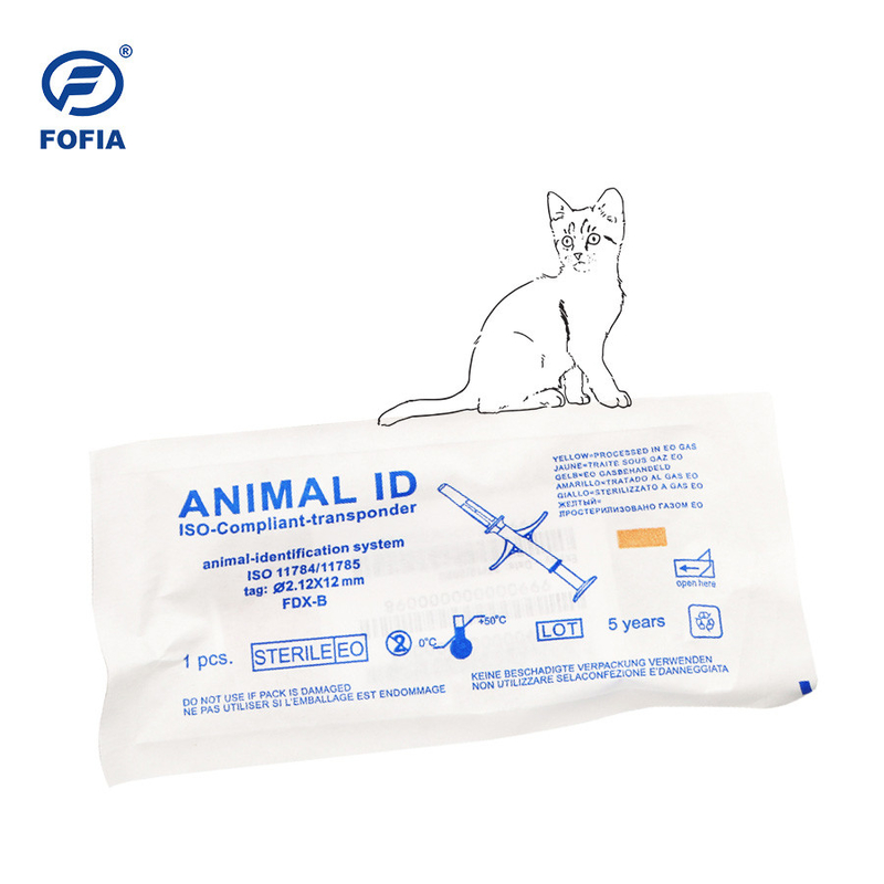 ISO 11784/5 FDX-B R/W Standard Animal Microchip để xác định chính xác