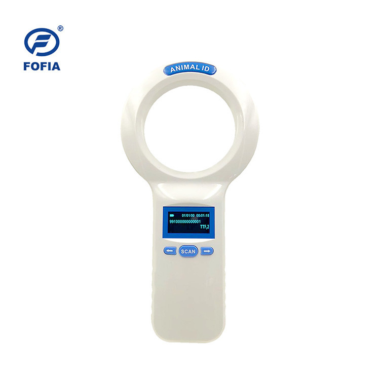Giao thức ISO11784/5 FDX-B ID64 RFID Microchip Scanner Rfid Reader cầm tay để theo dõi và quản lý động vật