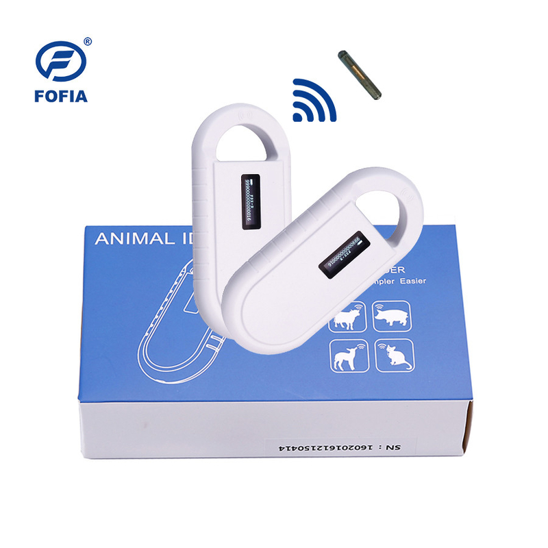 24/7 OLED White Animal Microchip Scanner với Buzzer Rfid Reader tích hợp
