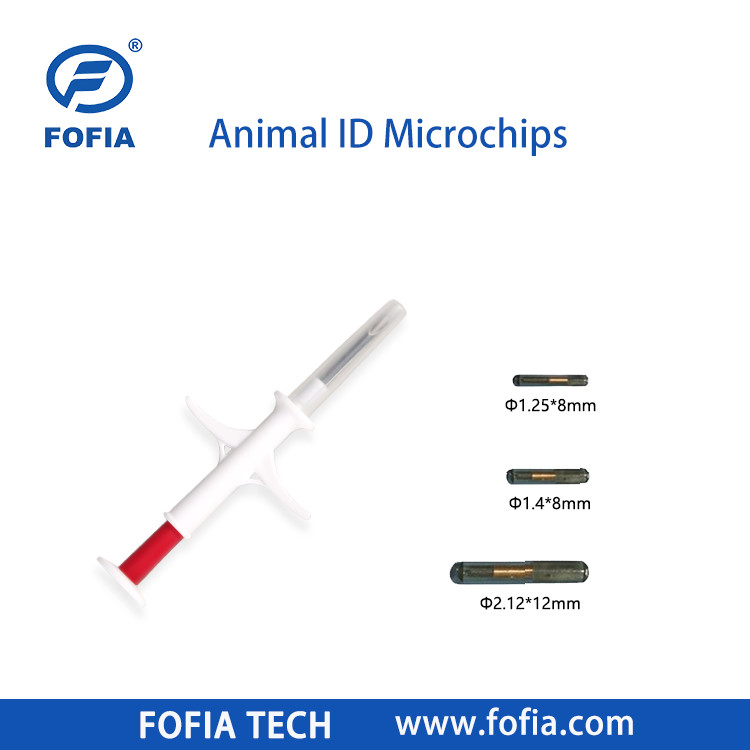 Microchip cấy ghép cho ngựa 134.2khz Rfid Chip động vật Pet Id Microchip tiêm cho động vật với ống tiêm