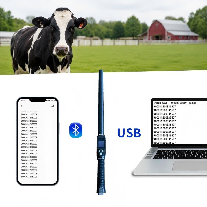 PT290 LF RFID Stick Reader∙ 134.2KHz Bluetooth Handheld Scanner Với giao thức ISO11784/5 FDX-B Và HDX USB Bluetooth Interface