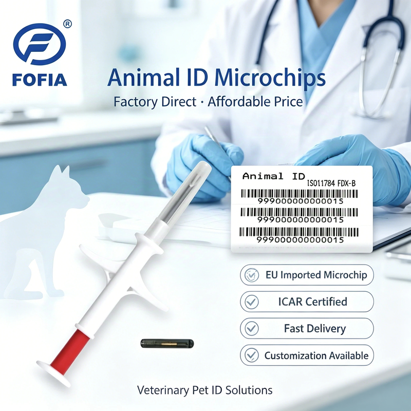 ICAR Microchip cấy ghép khử trùng với ISO11784/5 FDX-B để nhận dạng động vật