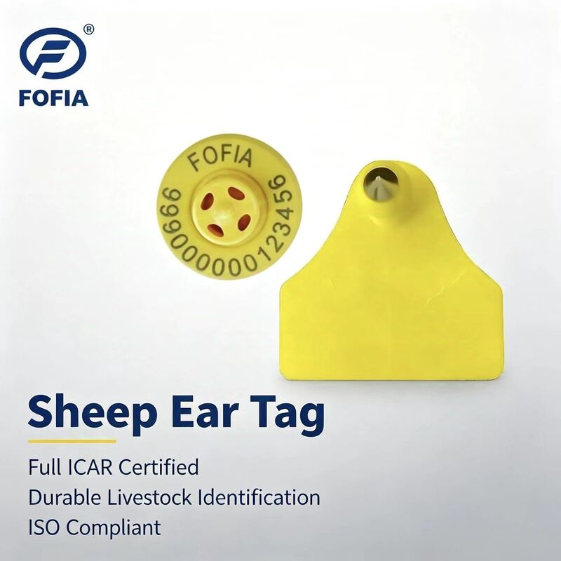Fofia ET957 + T967 Chăn cừu dê kết hợp sử dụng trang trại điện tử theo dõi thẻ tai mới chất lượng cao RFID TPU mã hóa laser 3 năm