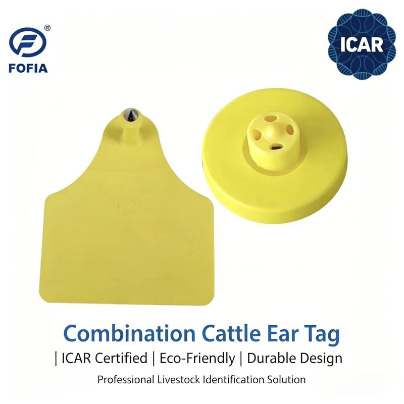 Thẻ tai RFID TPU tùy chỉnh mới của FOFIA cho trang trại dùng trên cừu, dê, bò, lợn, thỏ