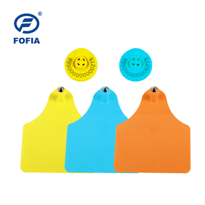 FULL ICAR chứng nhận ET902 Custom TPU RFID Tags tai gia súc với laser khắc đánh số thẻ nhận dạng động vật bền cho việc theo dõi bò, lợn, cừu và dê