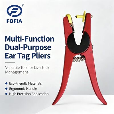 FOFIA mới kim loại nhôm hợp kim trang trại động vật tai thẻ ứng dụng bộ mã hóa laser bò lợn cừu ngựa 3 tháng bảo hành